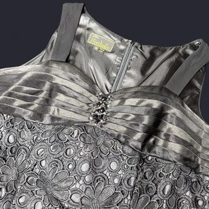 Black and Silver Elegant Dress